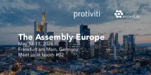 Expert.ai and Protiviti at ACAMS &ndash; THE ASSEMBLY EUROPE 2026