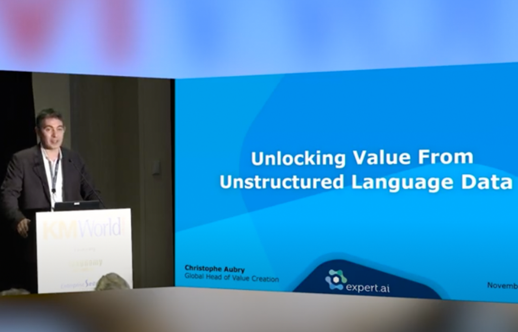 Keynote: Unlocking Value From Unstructured Language Data | expert.ai